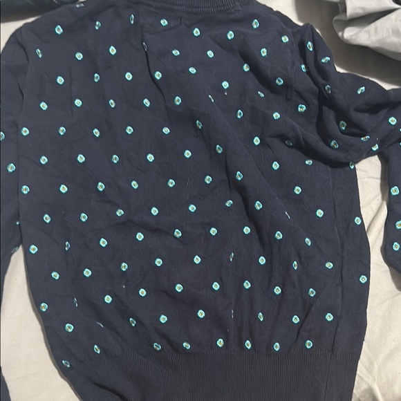 opening ceremony Navy Blue Sweater with Teal Accents - Picture 5 of 5